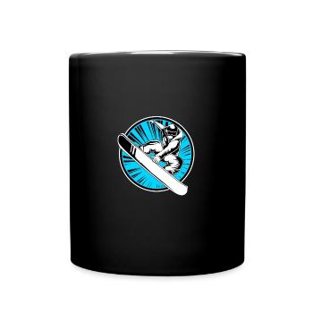 Snowboard Snowboard Vacances snowboard Snowboarders - Mug uni - noir - Devant