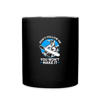 Snowboard Snowboard Vacances snowboard Snowboarders - Mug uni - noir - Devant