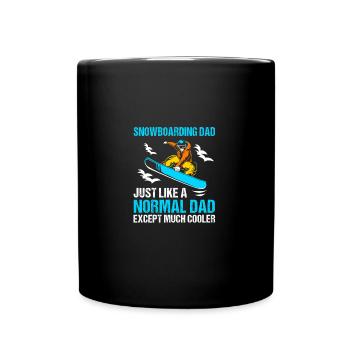 Snowboard Snowboard Vacances snowboard Snowboarders - Mug uni - noir - Devant