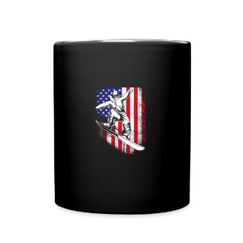 Snowboard Snowboard Vacances snowboard Snowboarders - Mug uni - noir - Devant