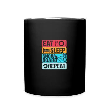Snowboard Snowboard Vacances snowboard Snowboarders - Mug uni - noir - Devant