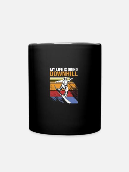 Snowboard Snowboarding Snowboardurlaub Snowboarder - Tasse einfarbig - Schwarz