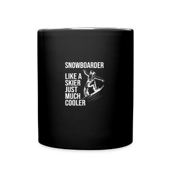 Snowboard Snowboard Vacances snowboard Snowboarders - Mug uni - noir - Devant