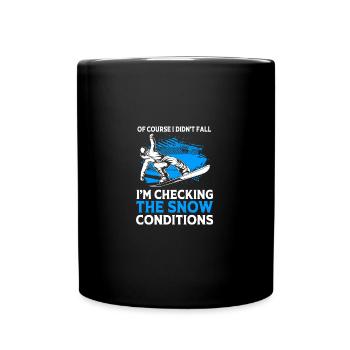 Snowboard Snowboard Vacances snowboard Snowboarders - Mug uni - noir - Devant
