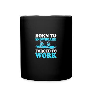 Snowboard Snowboard Vacances snowboard Snowboarders - Mug uni - noir - Devant