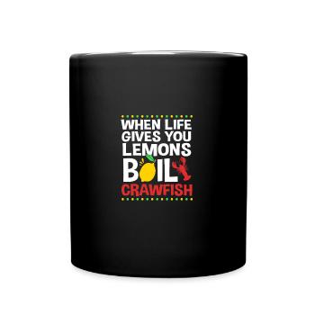 Krabbe - Tasse einfarbig - Schwarz - Vorne
