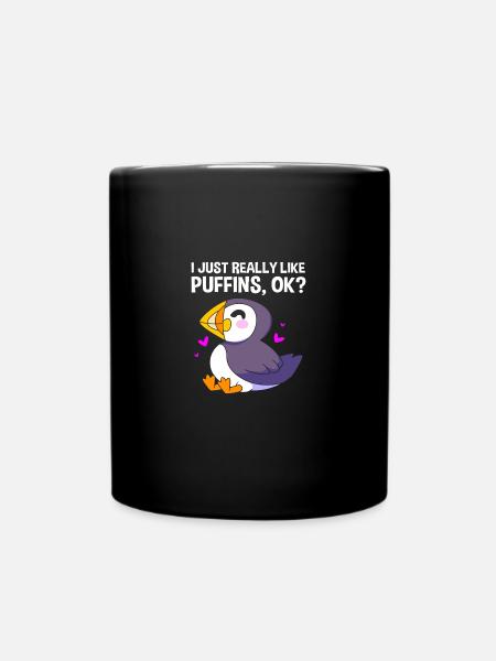 Papageientaucher Puffin - Tasse einfarbig - Schwarz
