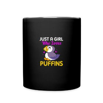 Macareux Papageientaucher - Mug uni - noir - Devant