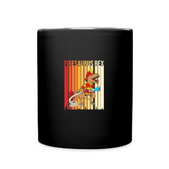 Pompier Pompier - Mug uni - noir - Devant