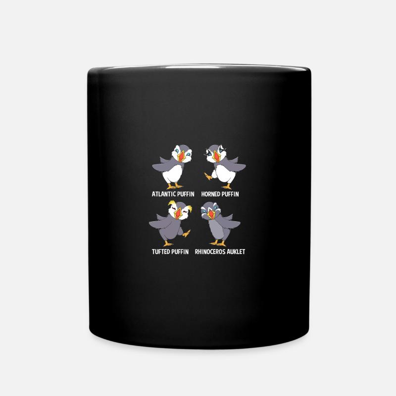 Papageientaucher Puffin - Tasse einfarbig - Schwarz
