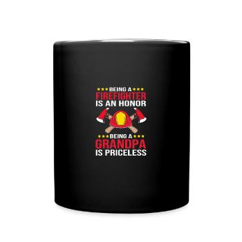 Pompier Pompier - Mug uni - noir - Devant