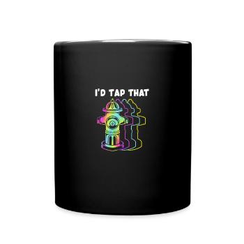Pompier Pompier - Mug uni - noir - Devant