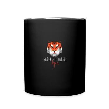 Tigre à dents de sabre - Mug uni - noir - Devant