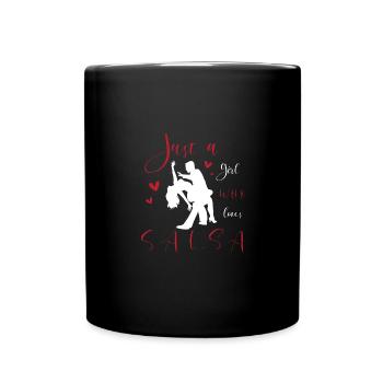 Salsa Tänzer Tänzerin - Tasse einfarbig - Schwarz - Vorne