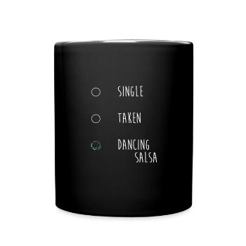 Salsa Tänzer Tänzerin - Tasse einfarbig - Schwarz - Vorne