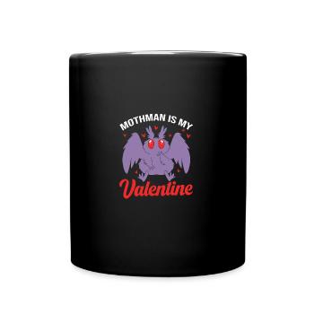 Mottenmann - Tasse einfarbig - Schwarz - Vorne