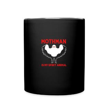 Mottenmann - Tasse einfarbig - Schwarz - Vorne