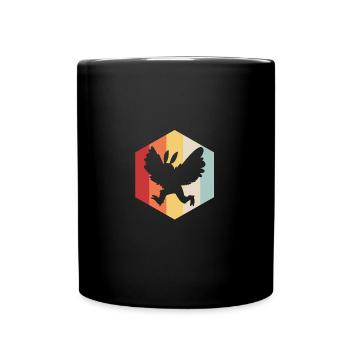 Mottenmann - Tasse einfarbig - Schwarz - Vorne