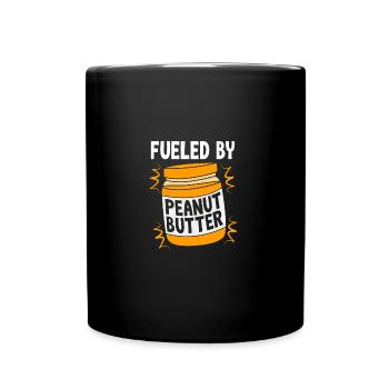 Pâte d’arachide - Mug uni - noir - Devant