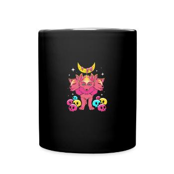 Pastell Gothic - Tasse einfarbig - Schwarz - Vorne