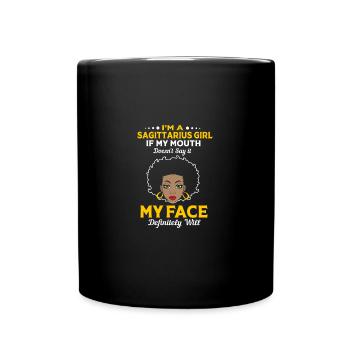 Signe du zodiaque Sagittaire - Mug uni - noir - Devant