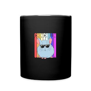 Chinchilla - Tasse einfarbig - Schwarz - Vorne