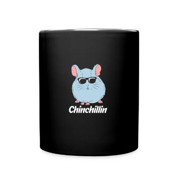 Chinchilla - Tasse einfarbig - Schwarz - Vorne