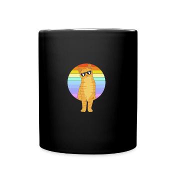 Tabby Cat - Full Colour Mug - black - Front