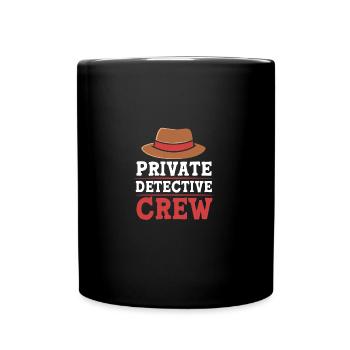 Détective - Mug uni - noir - Devant