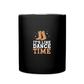 Linedance - Tasse einfarbig - Schwarz - Vorne