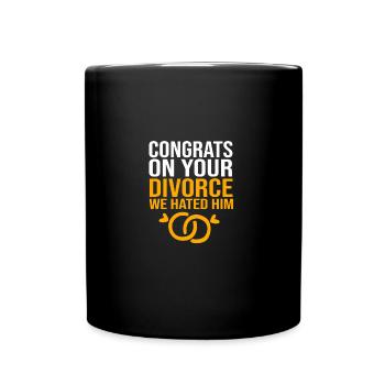 Divorce - Full Colour Mug - black - Front