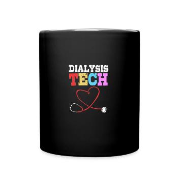 Dialysis Technician - Full Colour Mug - black - Front
