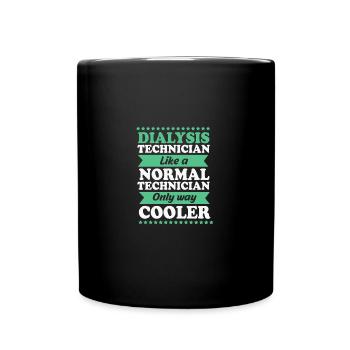 Dialysis Technician - Full Colour Mug - black - Front