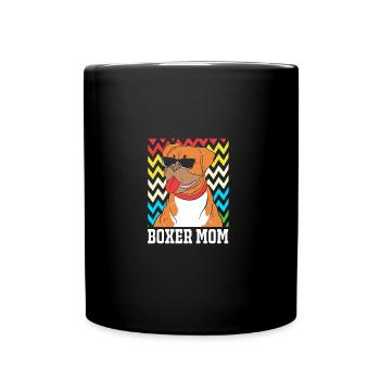Chien Boxer - Mug uni - noir - Devant