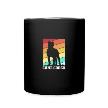 Cane Corso - Tasse einfarbig - Schwarz - Vorne