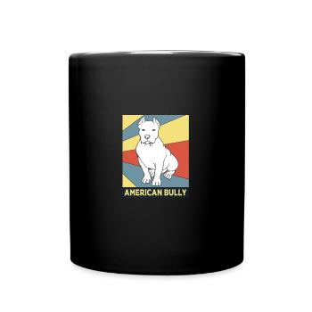 American Bully Pet Dog Dog Cadeau pour chien - Mug uni - noir - Devant