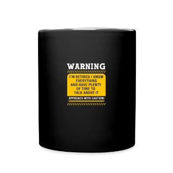 Retirement 2025 Pensioner Pension Pensioner - Full Colour Mug - black - Front
