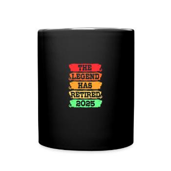 Pension 2025 Retirement 2025 Pensioner Pensioner Pensioner - Full Colour Mug - black - Front