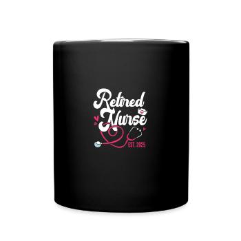Pension 2025 Retirement 2025 Pensioner Pensioner Pensioner - Full Colour Mug - black - Front