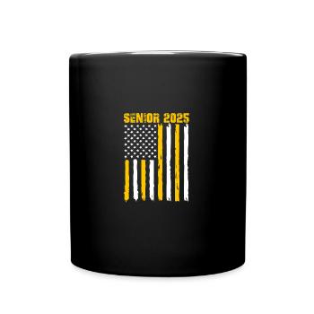 Klasse von 2025 Abi Abiturient Abitur 2025 - Tasse einfarbig - Schwarz - Vorne