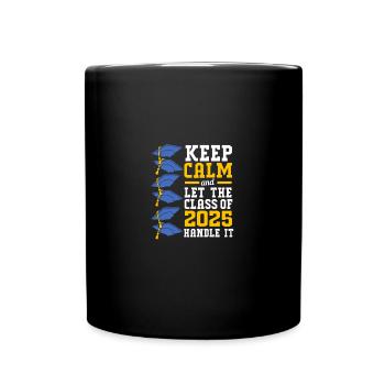 Klasse von 2025 - Tasse einfarbig - Schwarz - Vorne