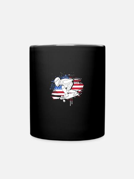 Longboard Longboarder Longboarding - Tasse einfarbig - Schwarz