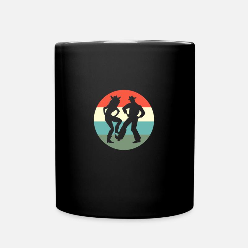 Square Dance - Tasse einfarbig - Schwarz