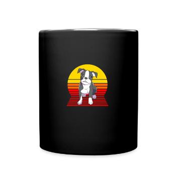 Boston Terrier - Mug uni - noir - Devant