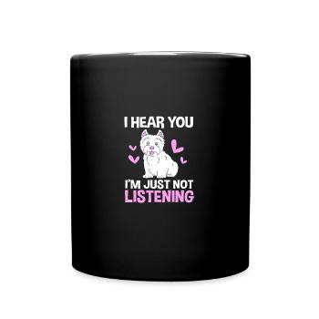 West Highland Terrier - Full Colour Mug - black - Front