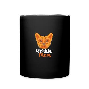 Yorkshire Terrier - Tasse einfarbig - Schwarz - Vorne