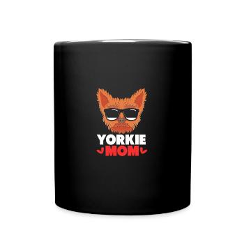Yorkshire Terrier - Tasse einfarbig - Schwarz - Vorne