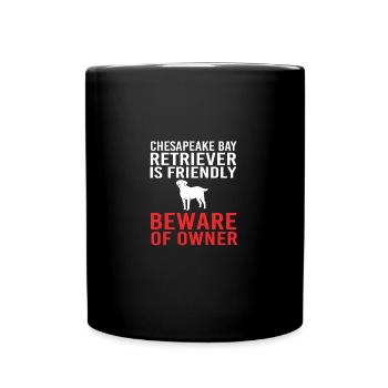 Chesapeake Bay Retriever - Tasse einfarbig - Schwarz - Vorne