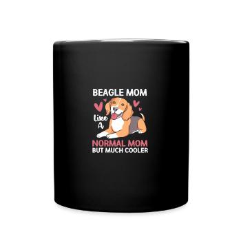 Beagle Maman Maman Chien Maman - Mug uni - noir - Devant