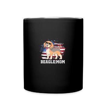 Beagle Maman Maman Chien Maman - Mug uni - noir - Devant
